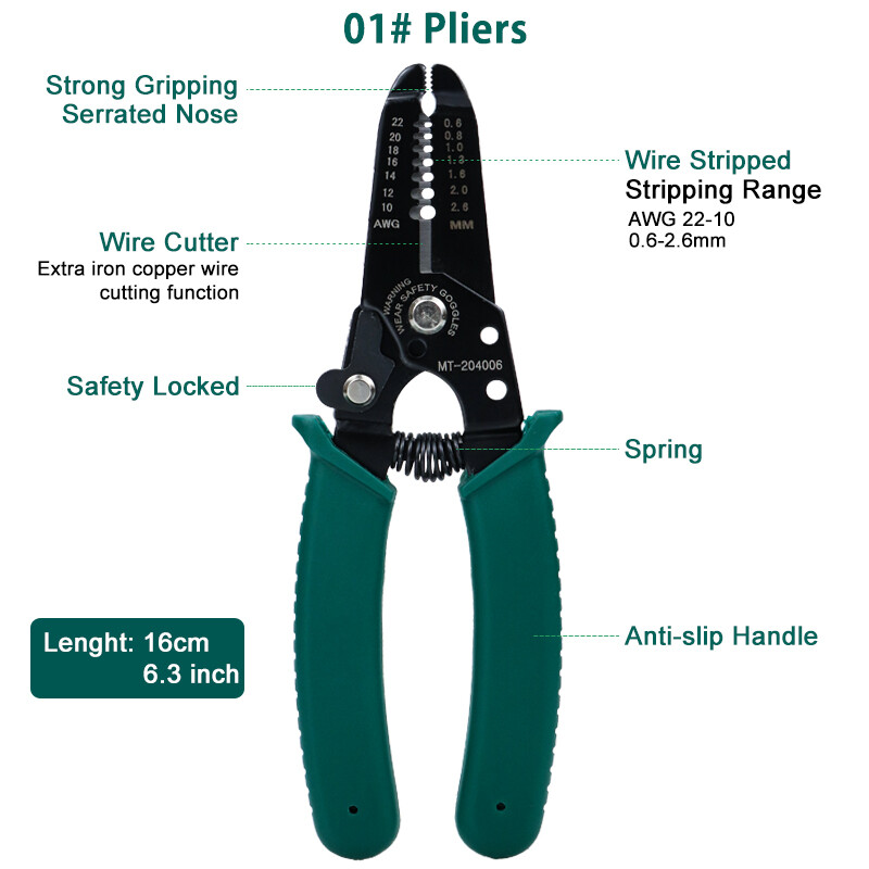 Professional Crimping tool / Multi-Tool Wire Stripper Cutter Cable Crimper Plier