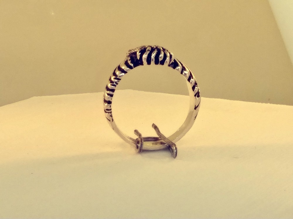 Silver Falcon ring (Eagle Hawk....) (size 9.75 ..6.6dwts handcrafted