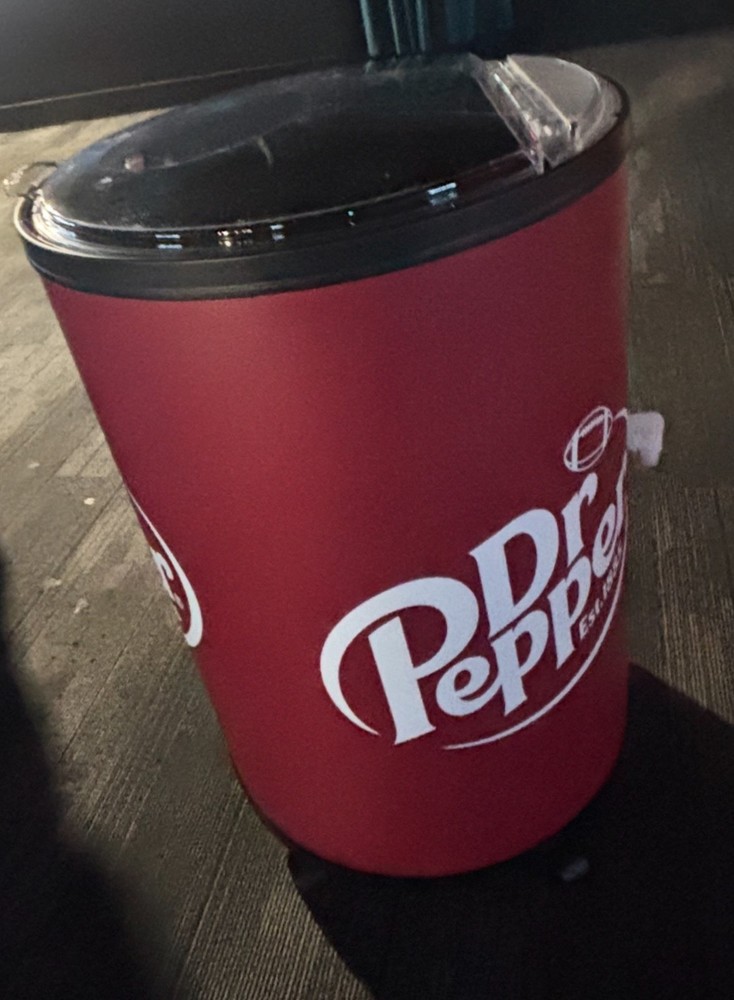 DR Pepper Cooler On Wheels ( In Box )