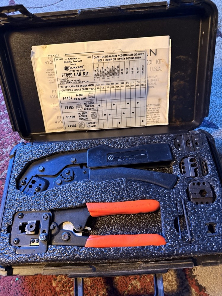 Black Box FT 060 Lan Tool Kit 100 Crimpers