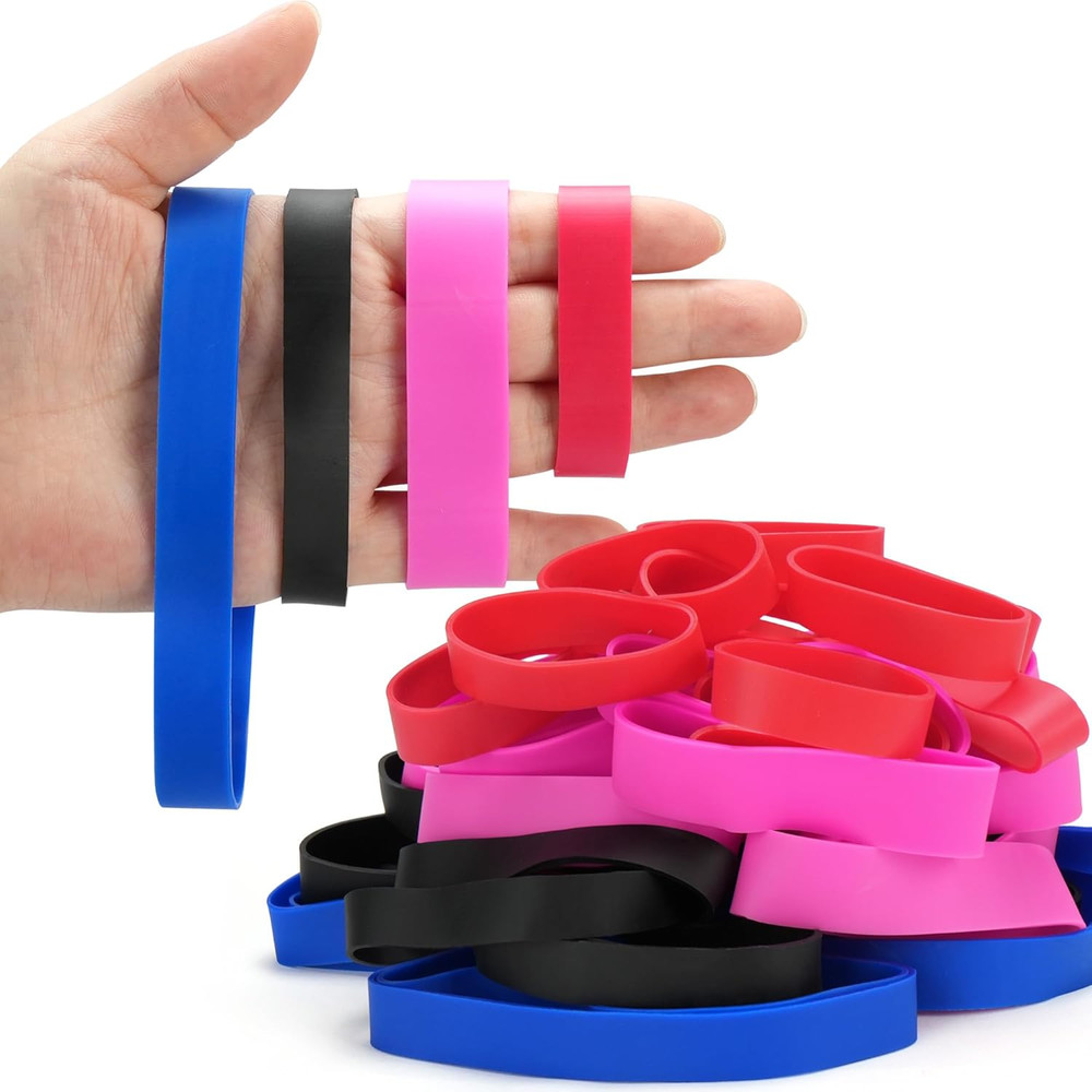 Rubber Bands Assorted Size, 4 Sizes Size84, Size82, Size 94, Size 105, Heavy Dut