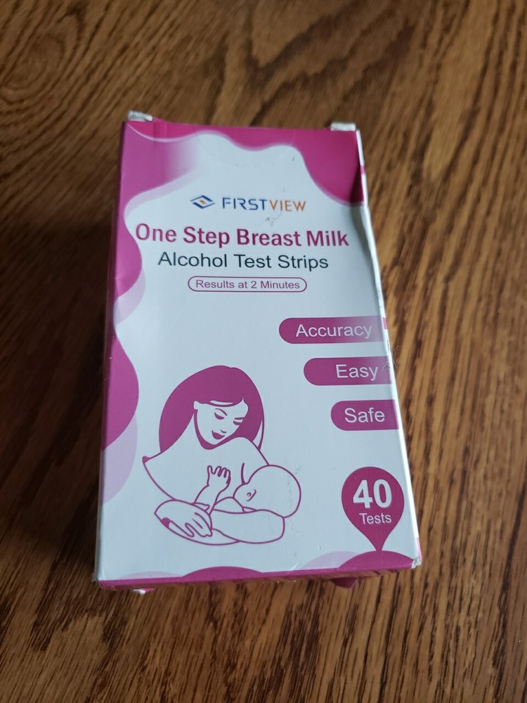 FIRSTVIEW One Step Breast Milk Alcohol Test Strips, 2-min Quick & Accurate 40 Pk