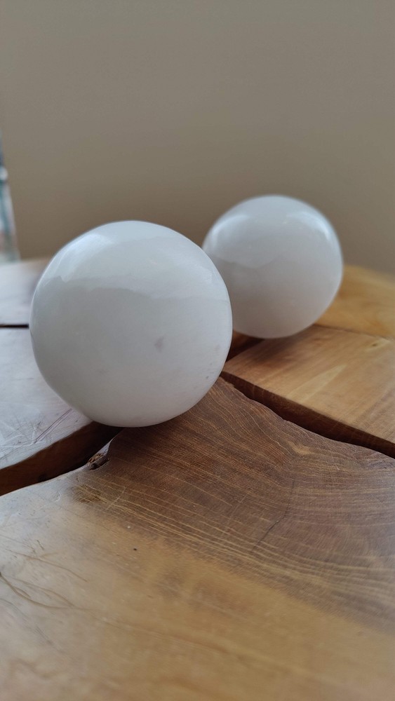 Natural Selenite Sphere 6cm from Morocco