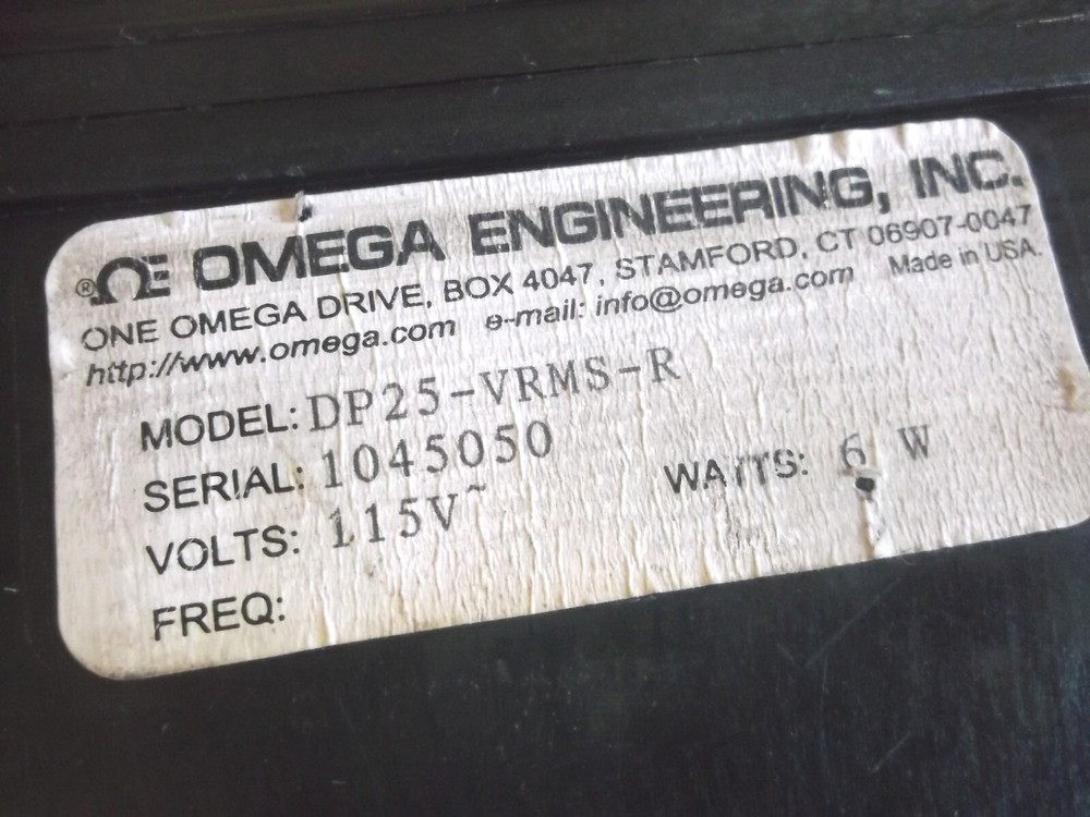 Omega DP25-VRMS-R True RMS Digital Voltmeter Panel-Mount Meter