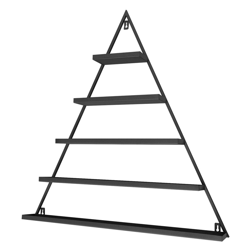 10Pcs Cosmetics Nail Polish Racks 5-Tier Triangular Wall-Mount Display Racks
