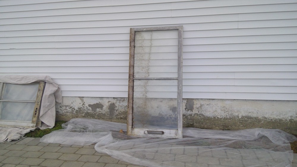 Antique storm windows