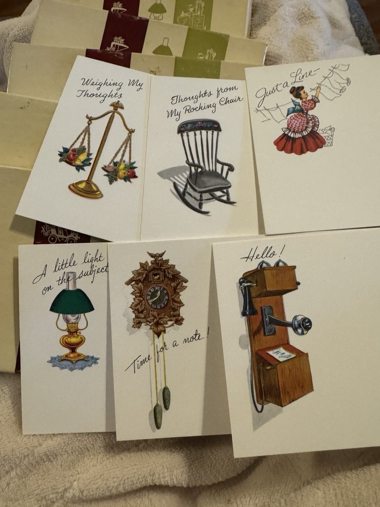 6- VINTAGE BOXES OF POST A NOTE CARDS