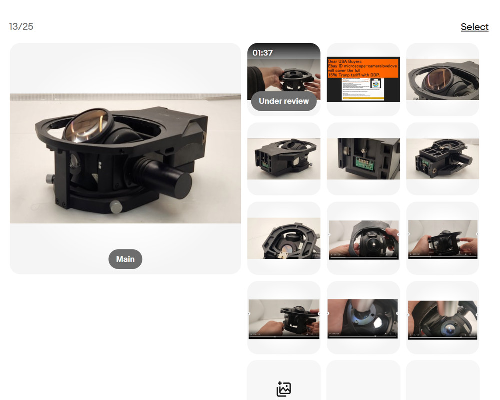 *As Is* NIKON ECLIPSE E1000 Motorized Micro-Macro Condenser 34810