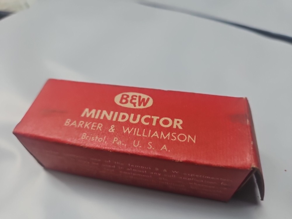 NOS 3001 B&W MINIDUCTOR COIL