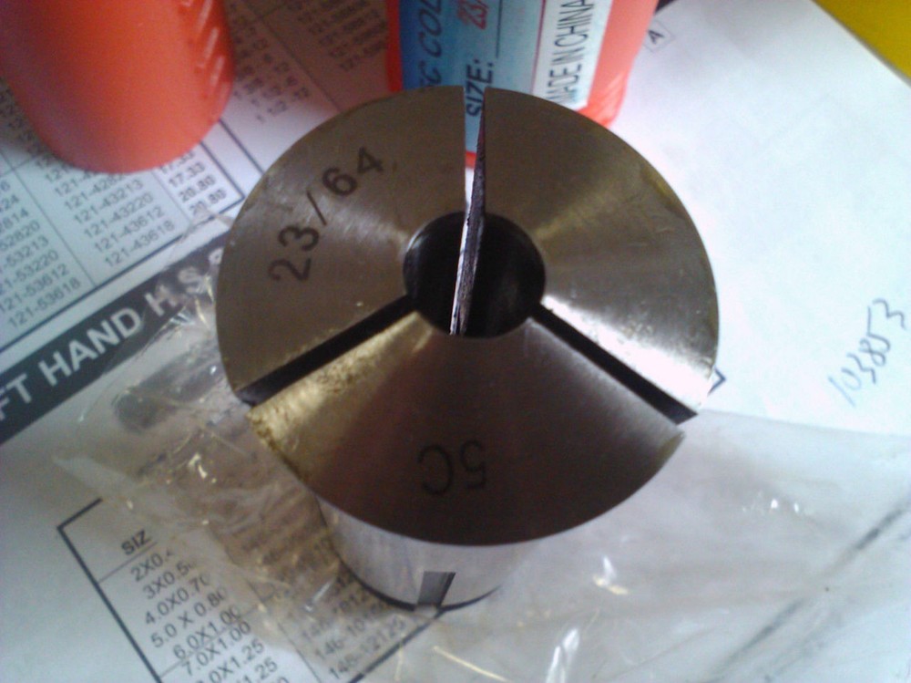 .3594" 23/64" 5C Round Collet