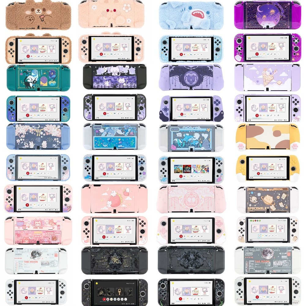 GeekShare Nintendo Switch OLED Protective Case HardShell Full Body Protector US