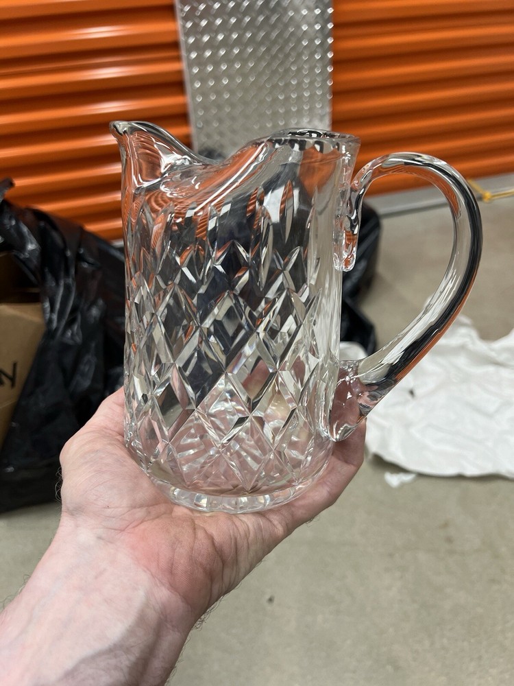 Brierly 6 7/8" tall cut glass pitcher