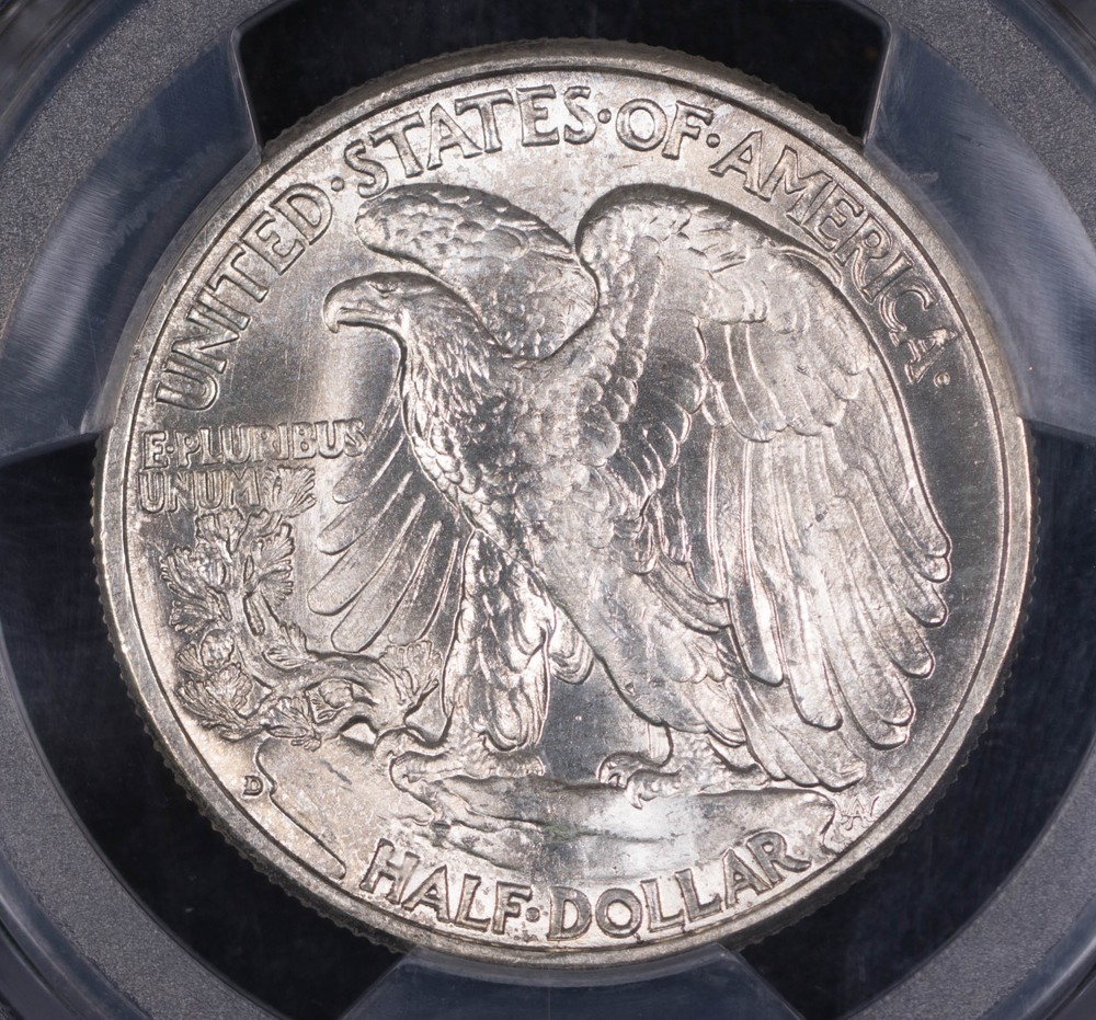 1939 D Half Dollars Liberty Walking PCGS MS-66
