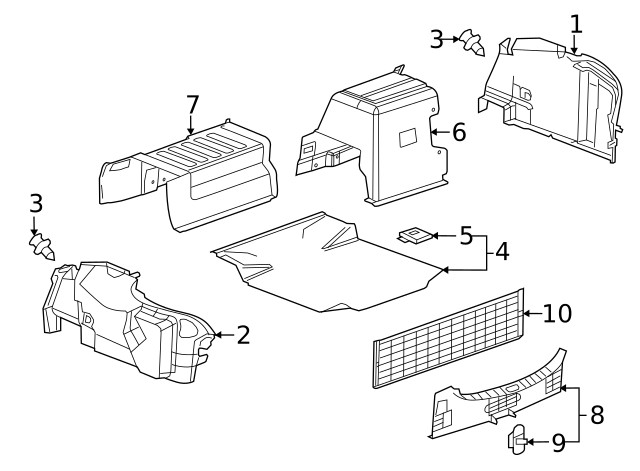 Genuine GM Battery Cover 22868425