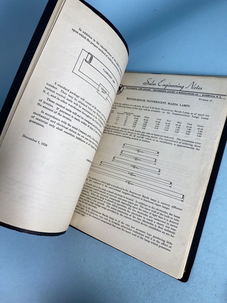 Westinghouse Sales Engineering Notes 1930-40s
