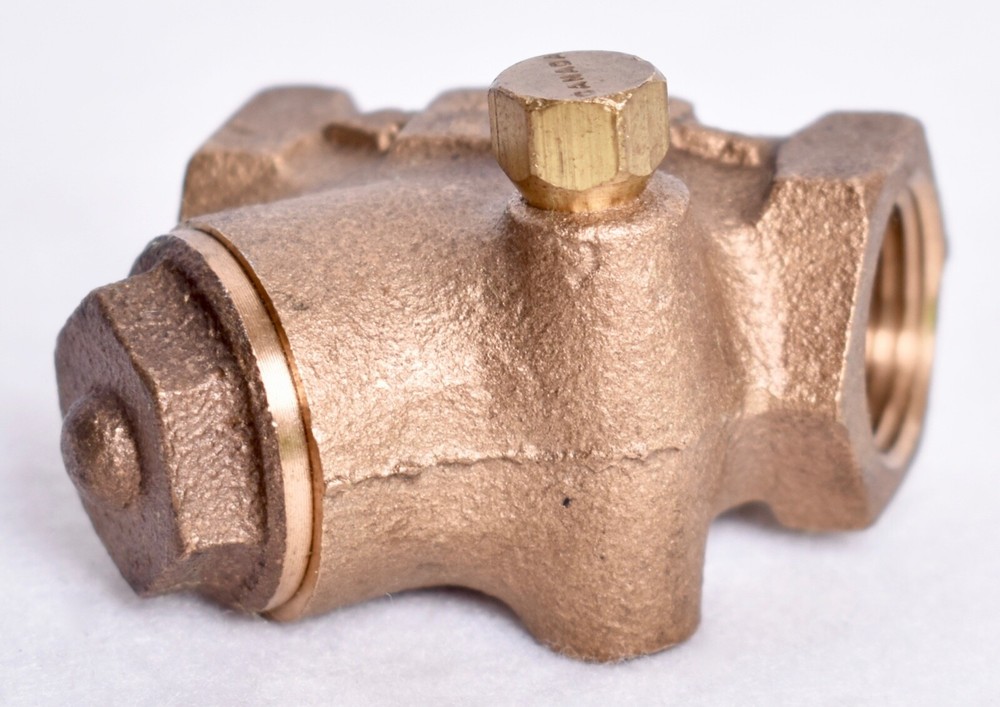 C 1/2" Swing Check Y Pattern Valve Bronze 200 CWP