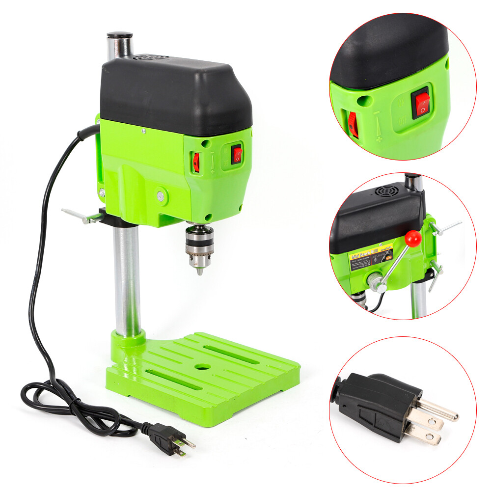 Mini Drill Press Bench Compact Small electric Drilling Machine Work 110V 480W