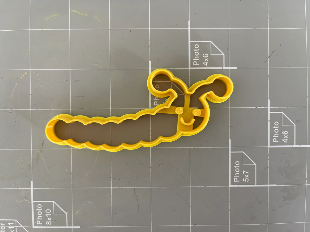 Happy Face Baby Worm Cookie Cutter