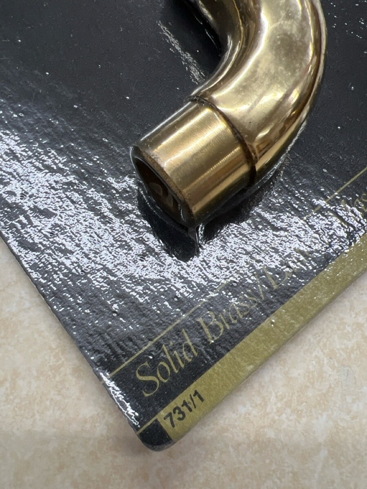 LIDO RAIL SYSTEM 1" SOLID BRASS FLUSH RADIUS ELL - NEW (WBP010200)