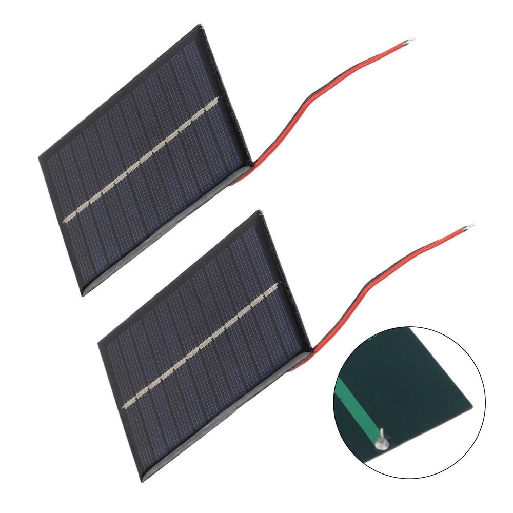 6 Volt Polycrystalline Solar Panel with 15CM Cable for Energy Generation Needs