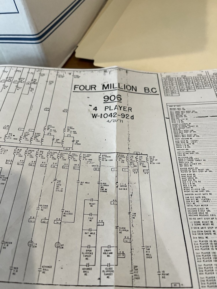 4 Million BC Pinball Schematic