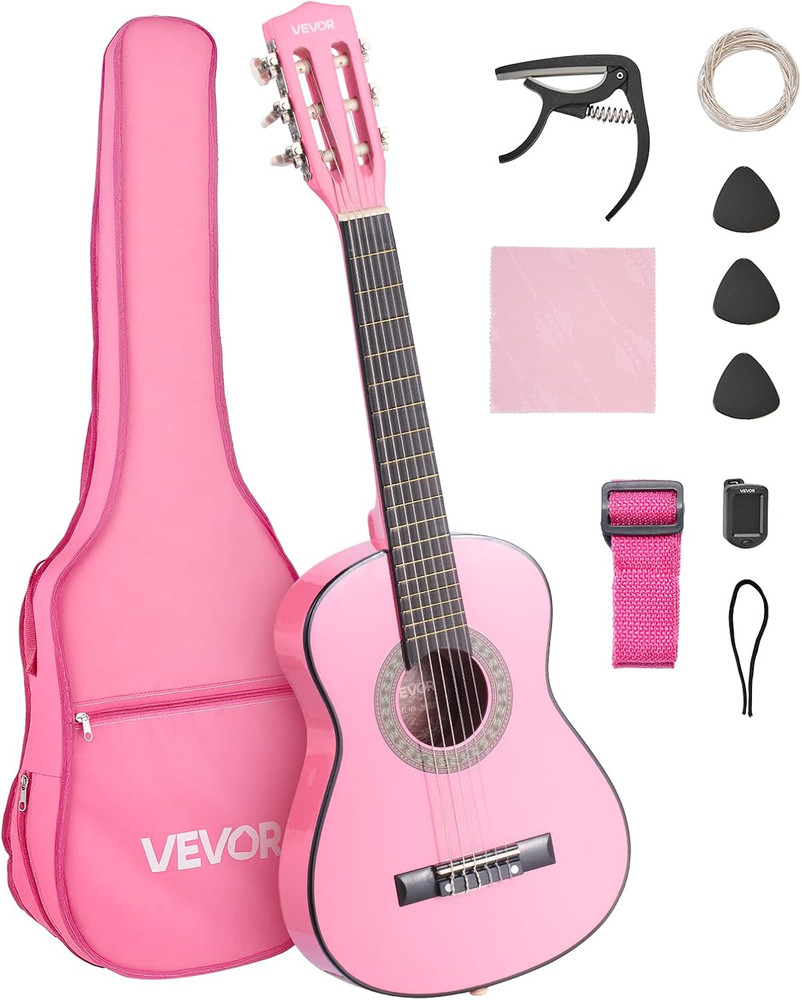 Acoustic Guitar, Classical Guitar Starter Kit for Beginners, with Nylon Strings,