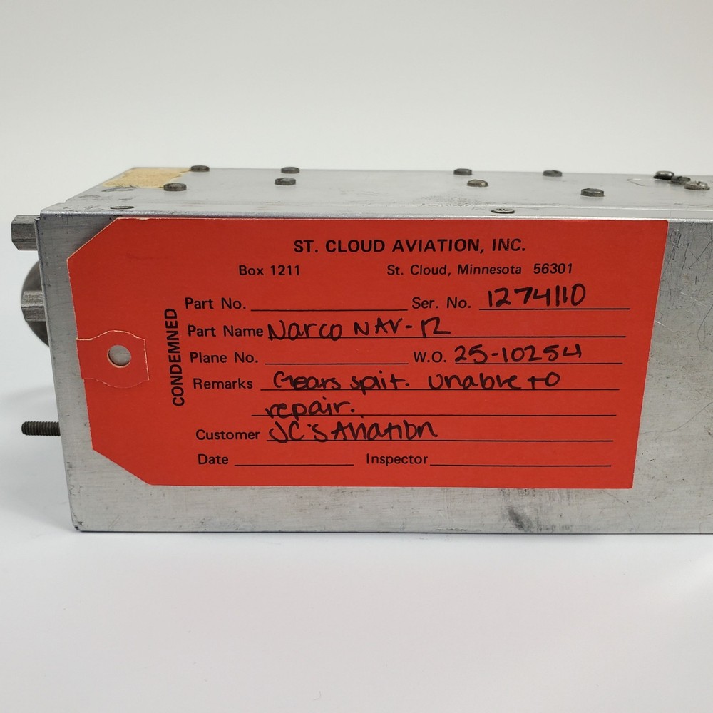 Parts - Narco Avionics Nav-12 VOR/LOC/GS - Gears Split