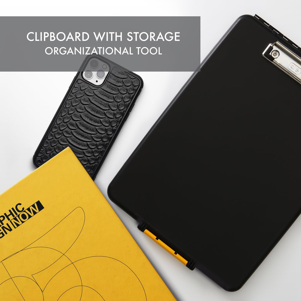 Slimcase Storage Clipboard, Black