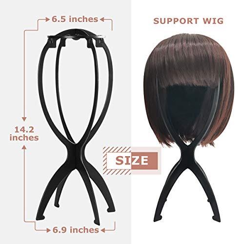 Wig Stand Wig Head Stand For Multiple Wigs Black 3 Pack