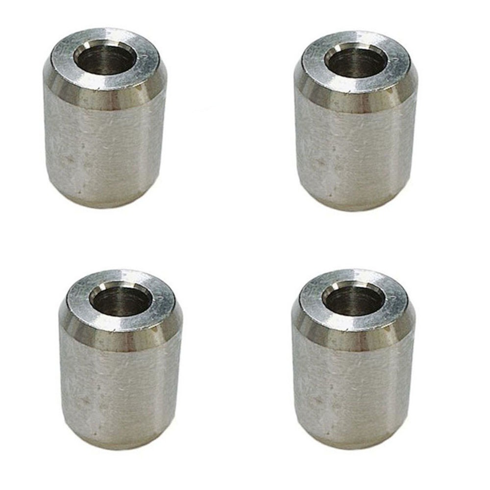3/8" Stainless Steel Wire Rope Stop Loop Sleeve Round Crimps for Wire Rope 4 PC