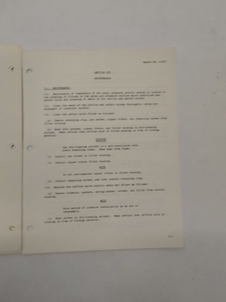 Garrett Cabin Pressure Control System 140468A Operation & Maintenance Instruct