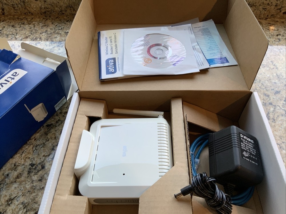 Ativa Wireless G Router 400ft Range New/Open Box