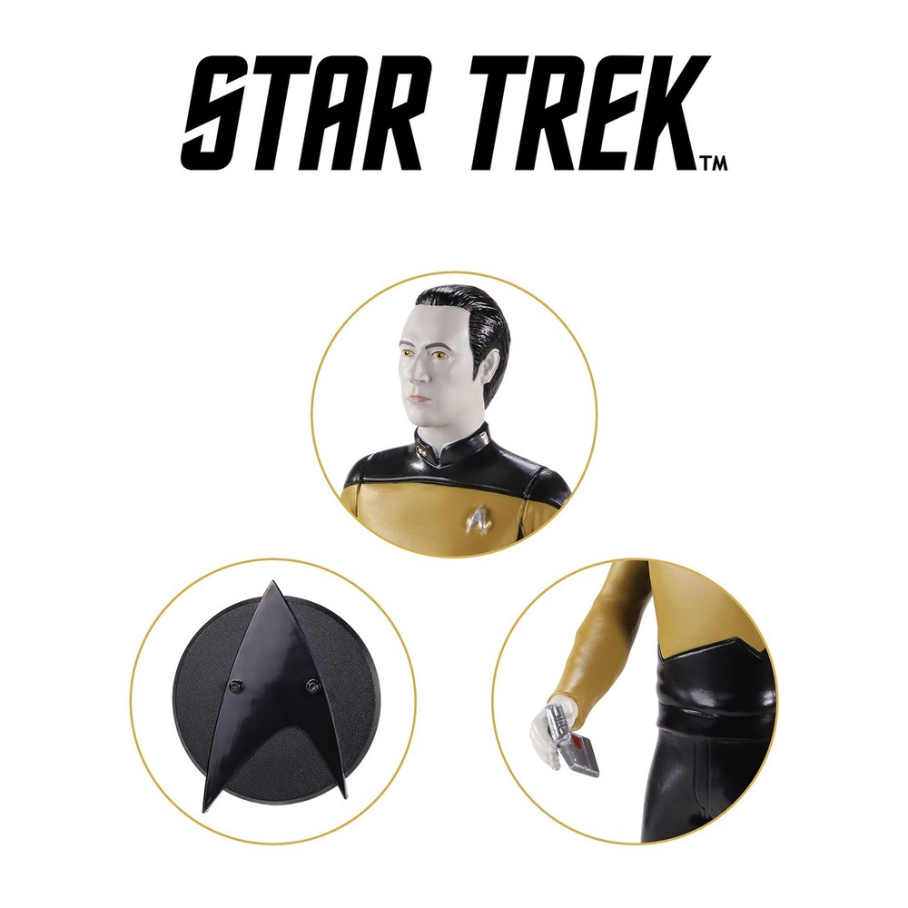 BendyFigs The Noble Collection Star Trek Data 19 centímetros, Multicolored