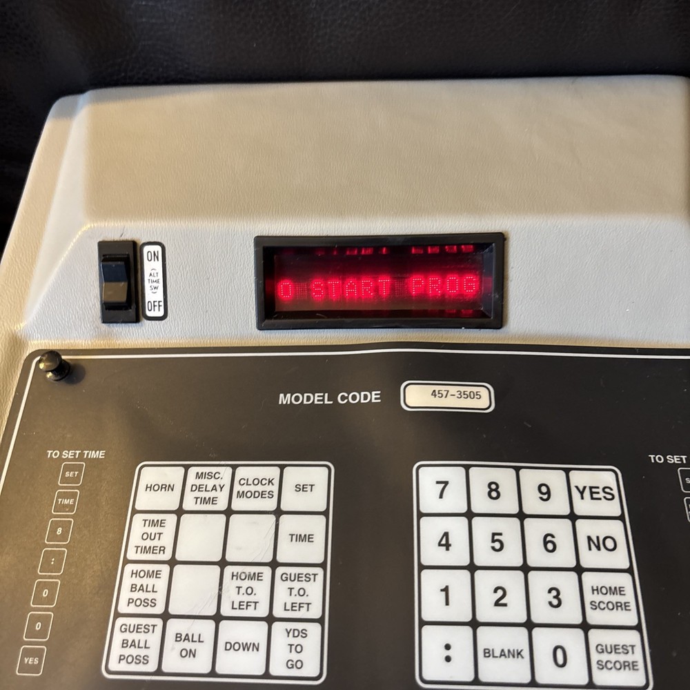 Nevco Scoreboard Controller Football Model 457-3505 With Controllers Works