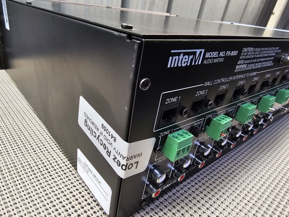 Inter-M PX-8000 8X8 Audio Matrix System/Controller Used