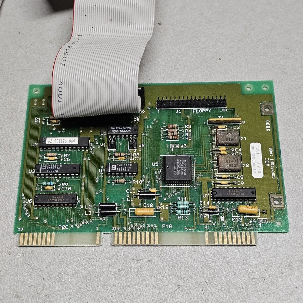 Seagate ST-157A 44MB IDE Hard Drive with ISA Controller Card & Cable (Untested)