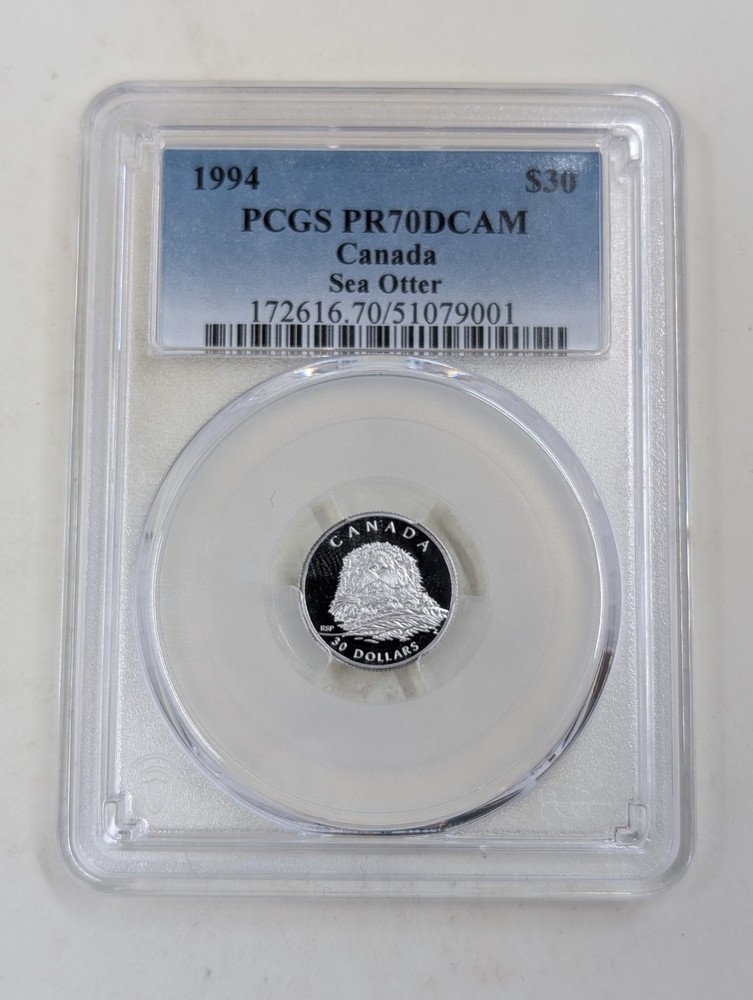 1994 $30 PCGS PR70DCAM Canada Seat Otter