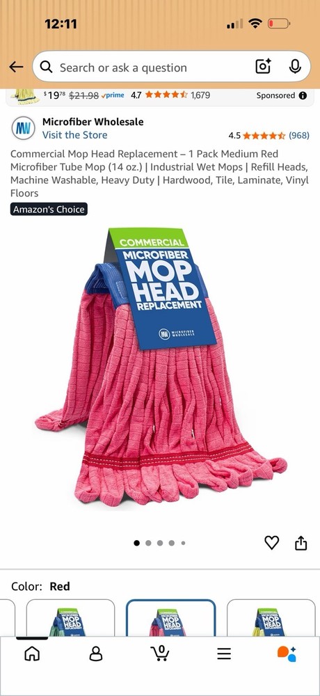mop head replacement Microfiber