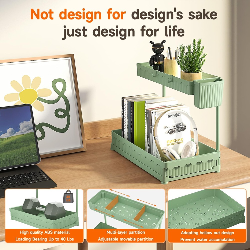 Sevenblue 3 Pack MultiPurpose Under Sink Organizers and Storage, 2026 LShaped...