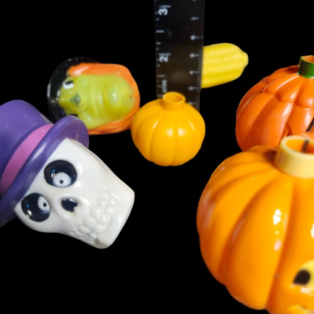28pc Halloween Fall String Light Covers Only Jack O Lanterns Witch Skull Corn