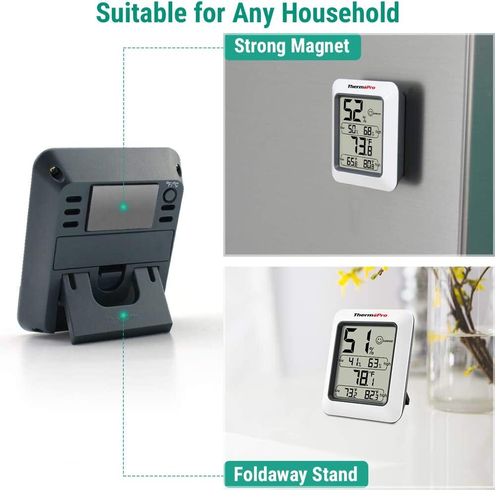 Egg Hatching Incubator Thermometer Hyg​rometer DIGITAL LCD MIN MAX Memory Hydro