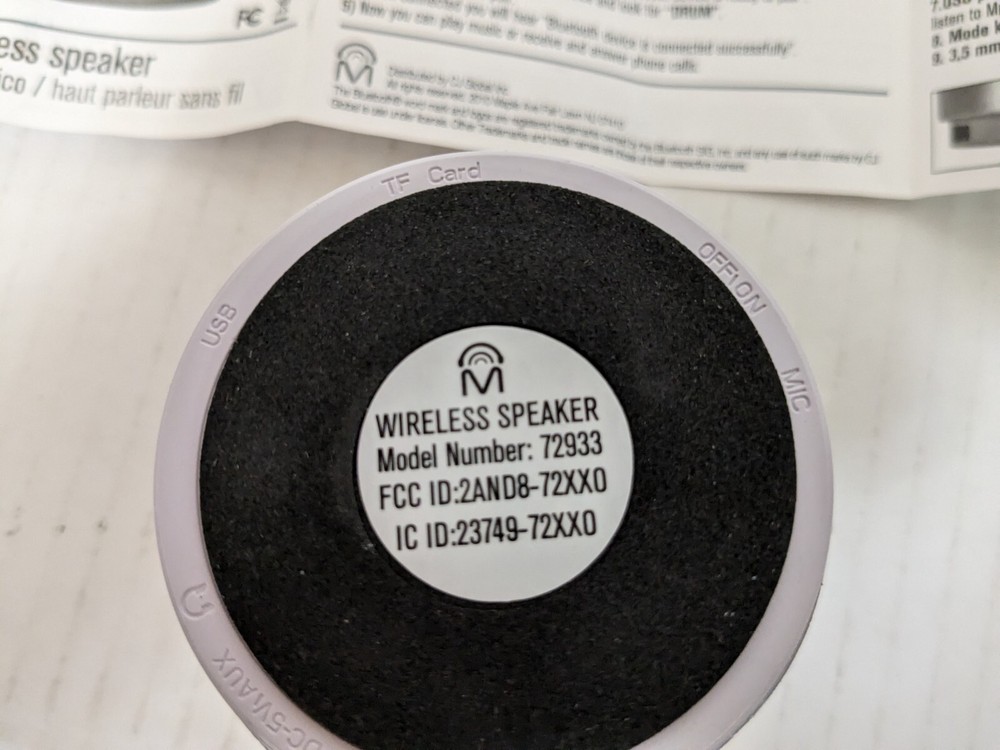 New Never Used M Urban Wireless Speaker