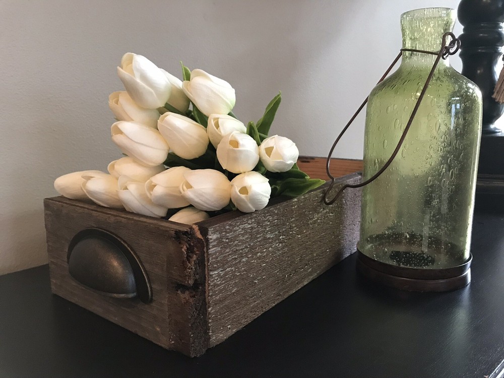 Wooden Box Rustic Real Barn Board Farmhouse Decor Container