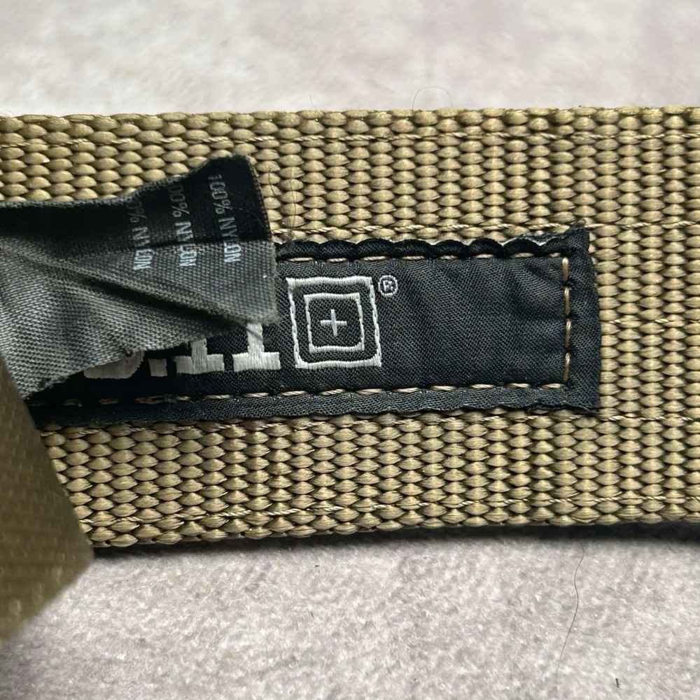 5.11 Tactical Trainer Web Belt Khaki Beige Tan Nylon MEDIUM