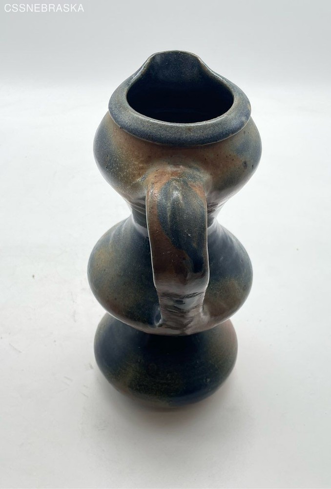 Blue/Brown Unique Handcrafted Pottery Jug