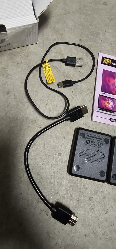 Wireless HDMI Transmitter Receiver Extender 1080P PC STB DVR CONSOLE Open Box