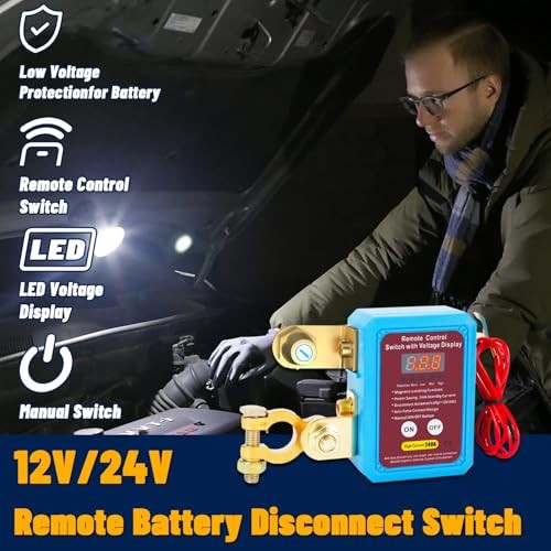 Kill Switch for Car- LED Digital Display Included, Remote With LED screen