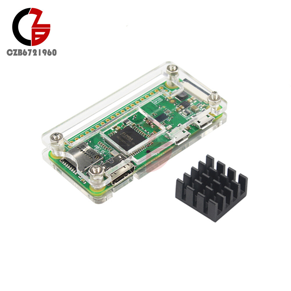 1.3/2/W/WH Acrylic Case Box Protector Shell & Heat SinK for Raspberry Pi Zero