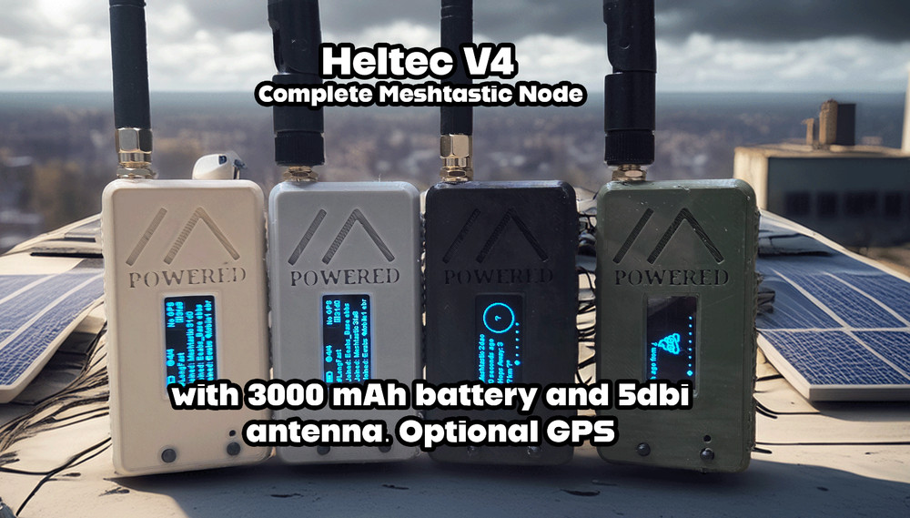 Heltec v4 Esp32 Meshtastic Node - US Region Complete Node