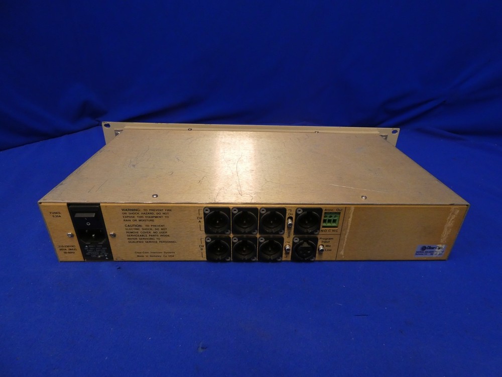 ClearCom MS-222 2-Channel Main Station (no mic)